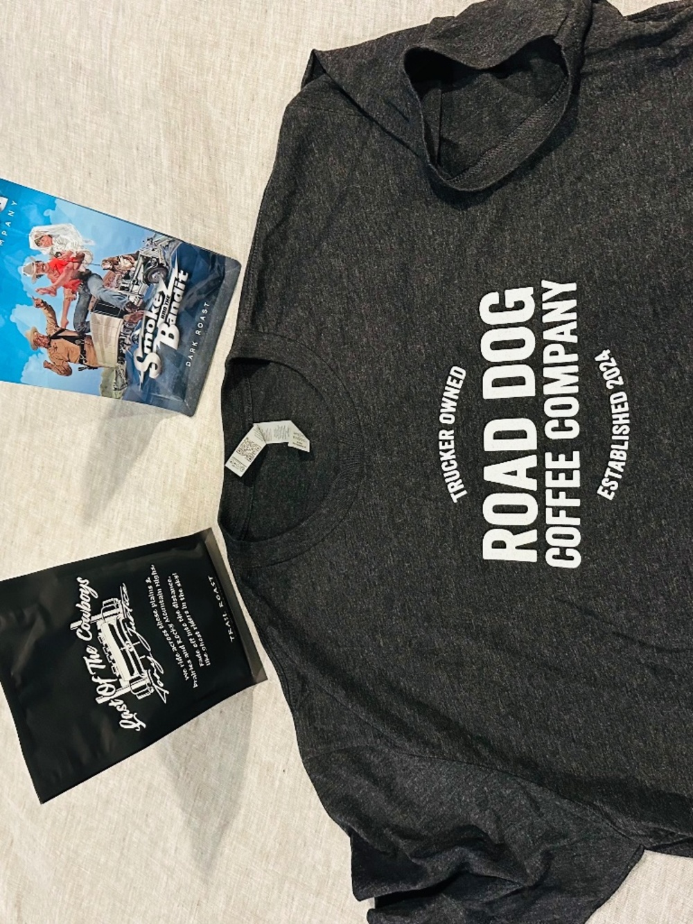 Road Dog Coffee Company Logo T-Shirt NWOT